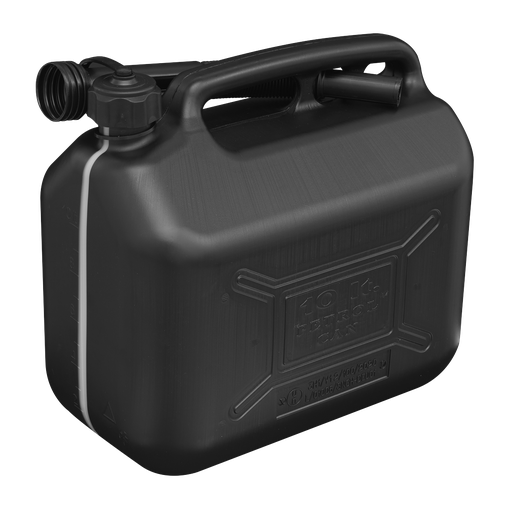 [JC10PB] Sealey Fuel Can 10L - Black