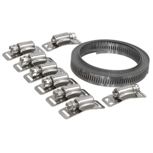 [JC972] Sealey Self-Build Hose Clip Set 12.7mm Band Width