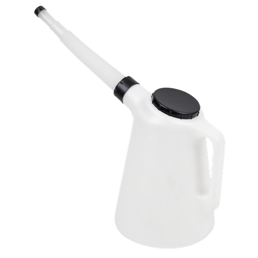 [JDL5] Sealey Oil Container with Flexible Spout 5L - Black Lid