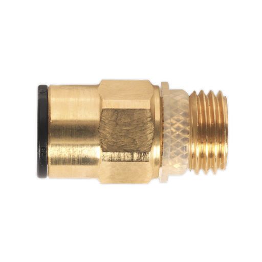[JGBC814] Sealey John Guest® Speedfit® Brass SuperThread Straight Adaptor 8mm x 1/4"BSP - Pack of 2