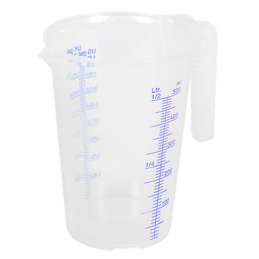 [JT0500] Sealey Translucent Measuring Jug 0.5L