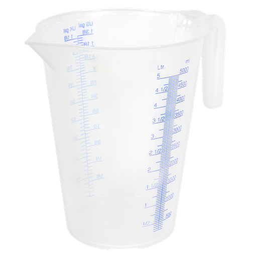 [JT5000] Sealey Translucent Measuring Jug 5L