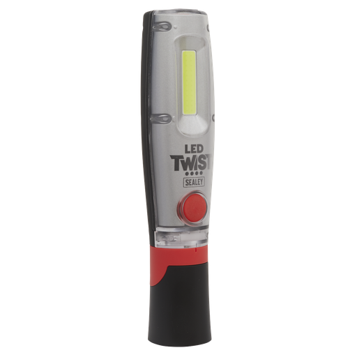 [LED1001] Sealey LED Twist Rechargeable Inspection Light 8W COB & 1W SMD
