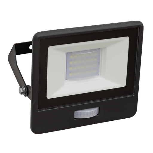 [LED112PIR] Sealey Extra-Slim Floodlight with PIR Sensor 20W SMD LED