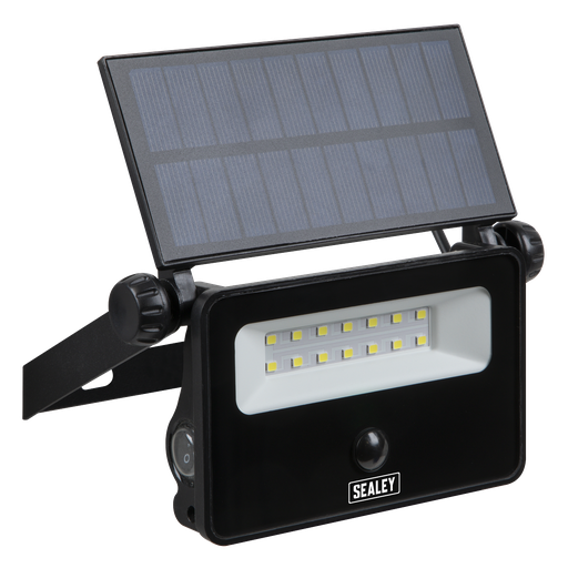 [LED16S] Sealey Extra-Slim Solar Floodlight with Wall Bracket 16W SMD LED