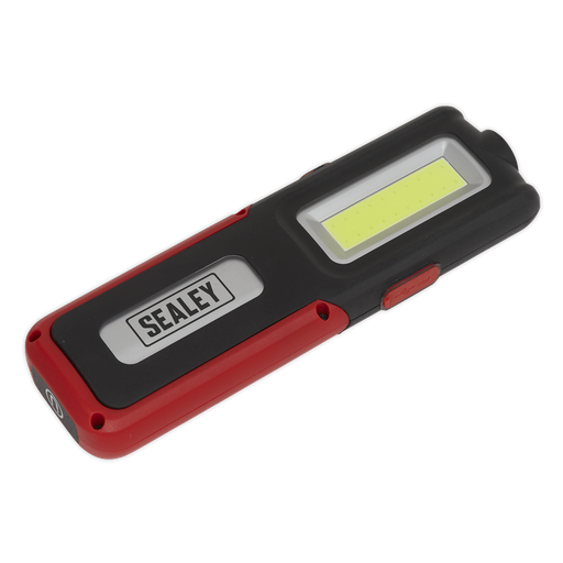 [LED318R] Rechargeable Inspection Light with Power Bank 5W COB & 3W SMD LED - Red