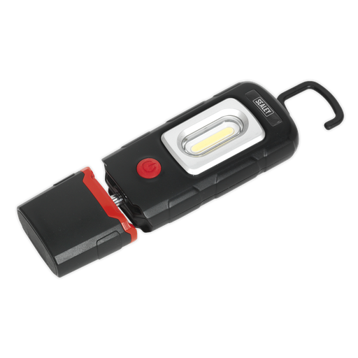 [LED3601] Sealey Rechargeable 360° Inspection Light 3W COB & 1W SMD LED - Black
