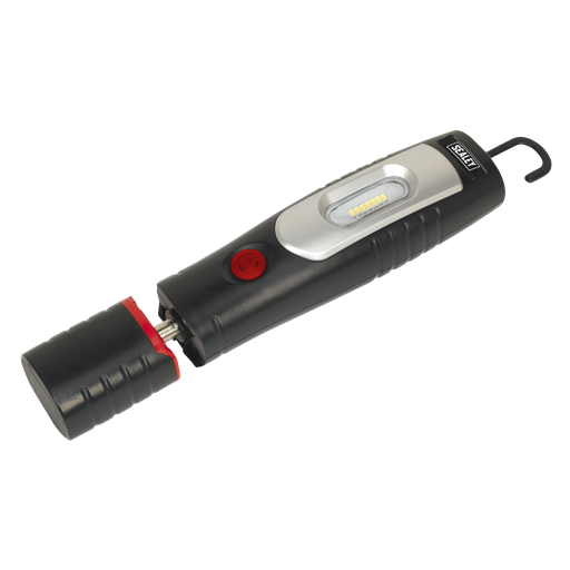 [LED3602] Sealey Rechargeable 360° Inspection Light 4W & 3W SMD LED - Black