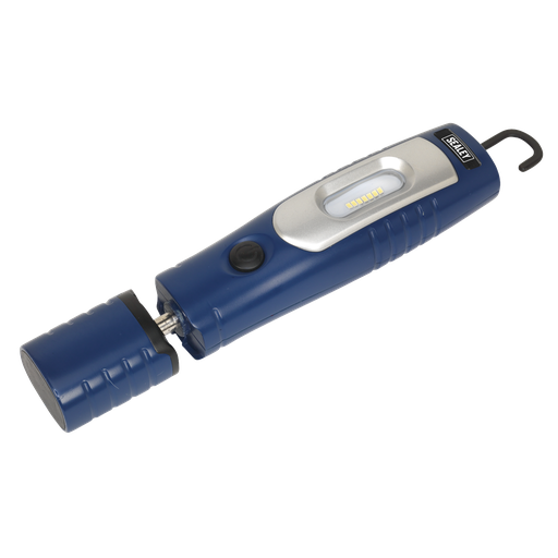 [LED3602B] Sealey Rechargeable 360° Inspection Light 4W & 3W SMD LED - Blue