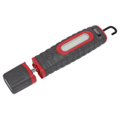 [LED3606R] Sealey Rechargeable 360° Inspection Light 15W & 3W SMD LED - Red
