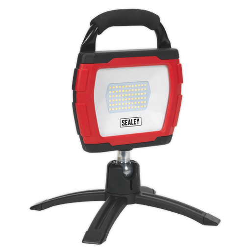 [LED360FR] Sealey Rechargeable 360° Floodlight 36W SMD LED Portable - Red