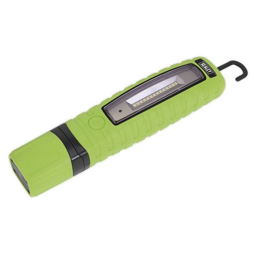 [LED360G] Sealey Rechargeable 360° Inspection Light 8W & 3W SMD LED - Green