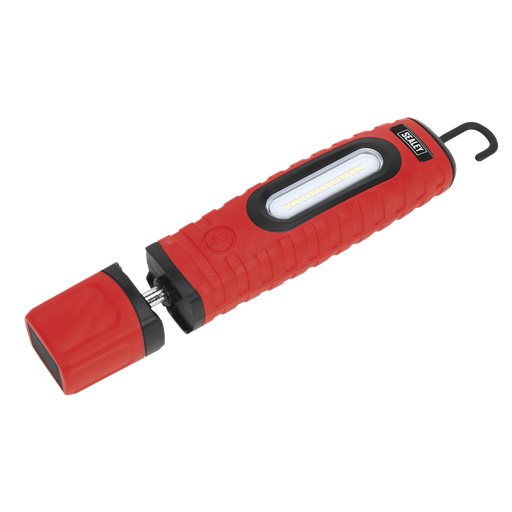 [LED360PLUSR] Sealey Rechargeable 360° Inspection Light 10W & 3W SMD LED - Red