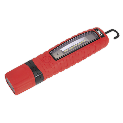 [LED360R] Sealey Rechargeable 360° Inspection Light 8W & 3W SMD LED - Red