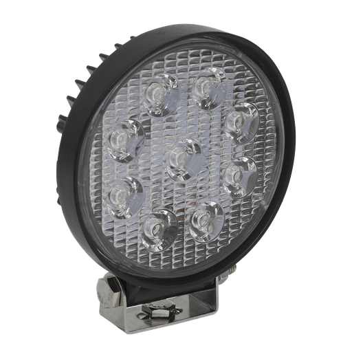 [LED3R] Sealey Round Worklight with Mounting Bracket 27W SMD LED