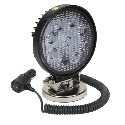 [LED3RM] Sealey Round Worklight with Magnetic Base 27W SMD LED