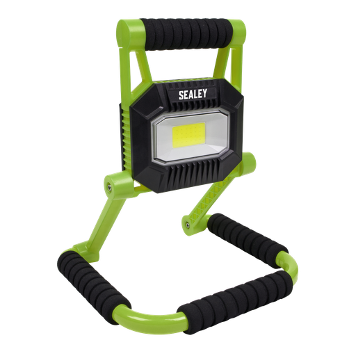 [LEDFL10W] Sealey Rechargeable Portable Fold Flat Floodlight 10W COB LED