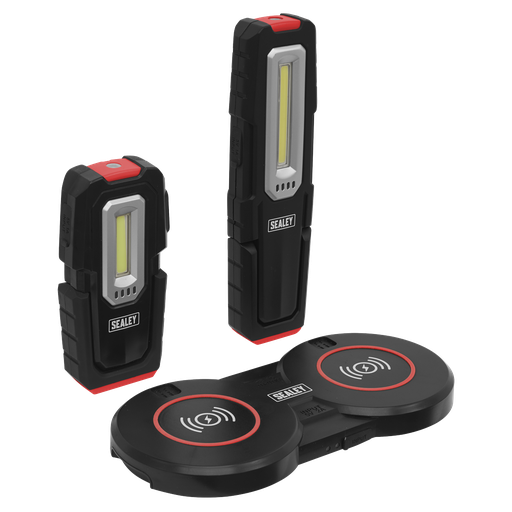 [LEDWCBCOMBO4] Sealey Inspection Light with Double Wireless Charging Base 3W & 5W COB LED