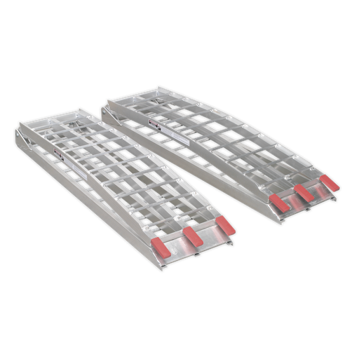 [LR680] Sealey Aluminium Loading Ramps 680kg Capacity - Pair