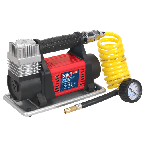 [MAC04] Sealey Heavy-Duty Tyre Inflator/Mini Air Compressor 12V