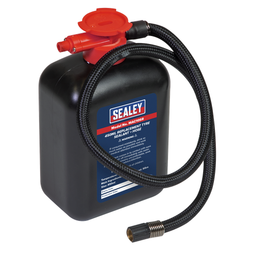[MAC10SR] Sealey Replacement Tyre Sealant & Hose 450ml