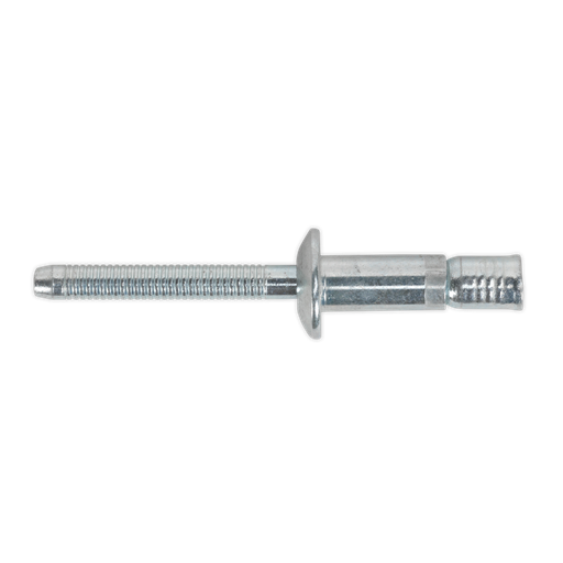 [MB6323] Sealey Zinc Plated Steel Structural Rivet 6.3 x 23mm - Pack of 100