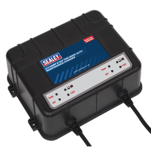 [MBC250] Sealey 6/12V 2 Bank Auto Maintenance Charger 10A (2 x 5A)