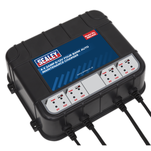 [MBC420] Sealey 6/12V 4 Bank Auto Maintenance Charger 8A (4 x 2A)