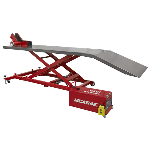 [MC454E] Sealey 12V Electro/Hydraulic Motorcycle Lift 450kg Capacity