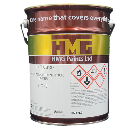 [HMG.UB137-4.5L] HMG UB137 1K DTM 70% NEUTRAL BINDER 10718 4.5L (Each)