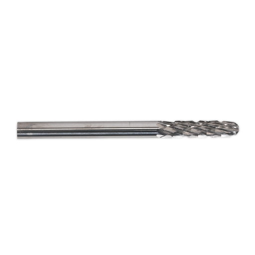 [MCB002] Sealey Micro Carbide Burr Ball Nose Cylinder 3mm - Pack of 3