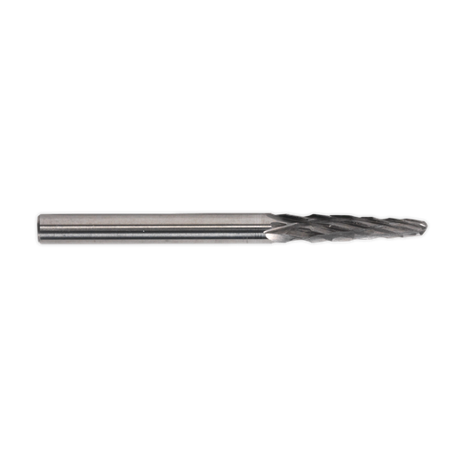 [MCB004] Sealey Micro Carbide Burr Ball Nose Taper 3mm - Pack of 3