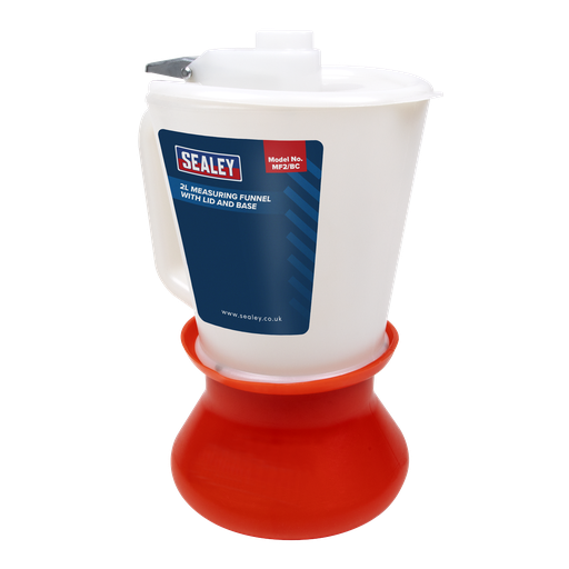 [MF2/BC] Sealey Measuring Funnel with Lid and Base 2L