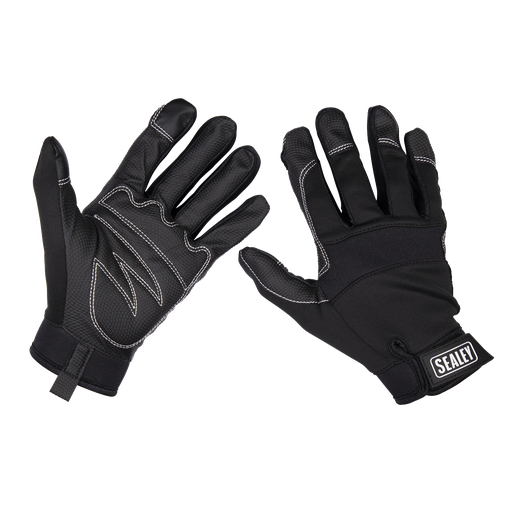 [MG798L] Premier Light Palm Tactouch Mechanic's Gloves (9) - Large