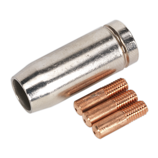 [MIG954] Sealey Conical Nozzle x 1 Contact Tip 0.8mm x 3 MB14