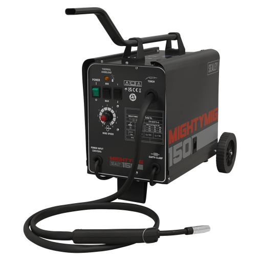 [MIGHTYMIG150] Sealey Professional Gas/Gasless MIG Welder 150A 230V