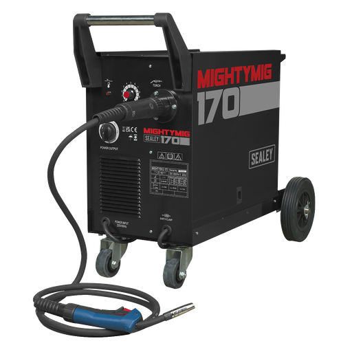 [MIGHTYMIG170] Sealey Professional Gas/Gasless MIG Welder with Euro Torch 170A