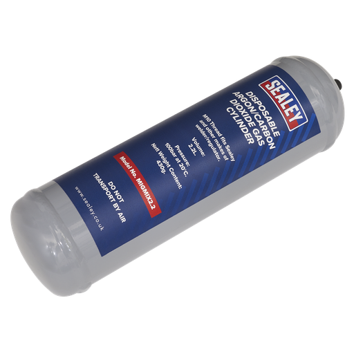 [MIGMIX2.2] Sealey Disposable Argon/Carbon Dioxide Gas Cylinder 430g