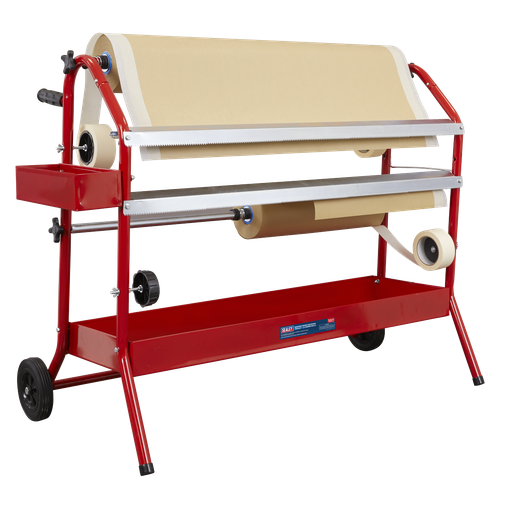 [MK67] Sealey Masking Paper Dispenser Trolley 2 x 900mm Rolls