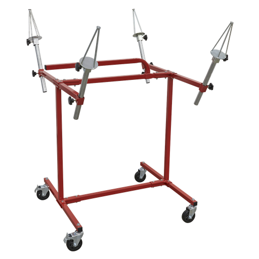 [MK71] Sealey Alloy Wheel Painting/Repair Stand 4 Wheel Capacity