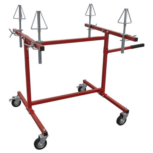 [MK74] Sealey Alloy Wheel Repair/Painting Stand 4 Wheel Capacity