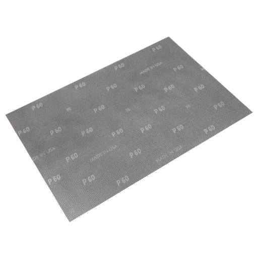 [MOS121860] Sealey Worksafe® 12 x 18" Mesh Orbital Screen Sheets 60Grit - Pa