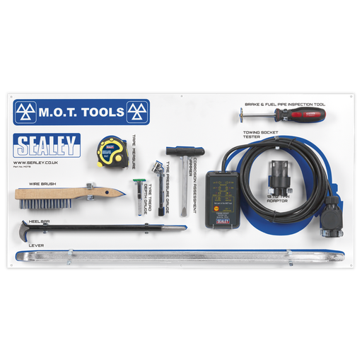 [MOTBKIT] Sealey MOT Tool Board with Tools