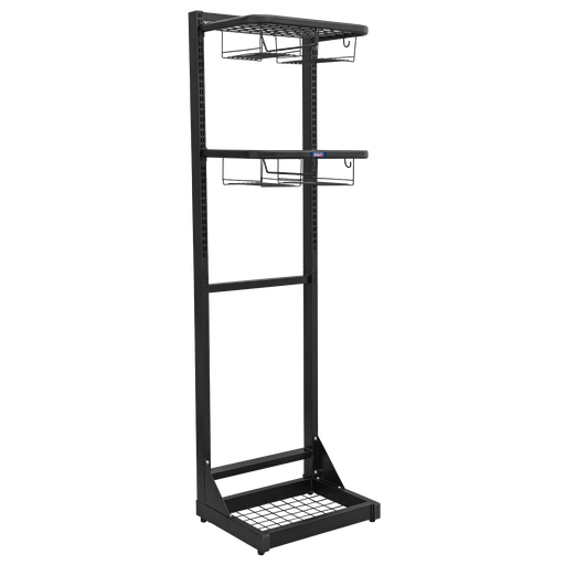 [MS081FS] Freestanding Motorcycle Helmet & Gear Storage