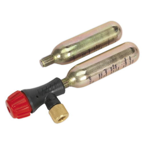 [MS087] Sealey Motorcycle CO2 Emergency Tyre Inflator Kit