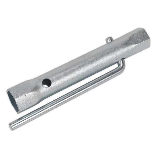 [MS158] Sealey Long Reach Double End Spark Plug Box Spanner with L-Bar 17/21mm