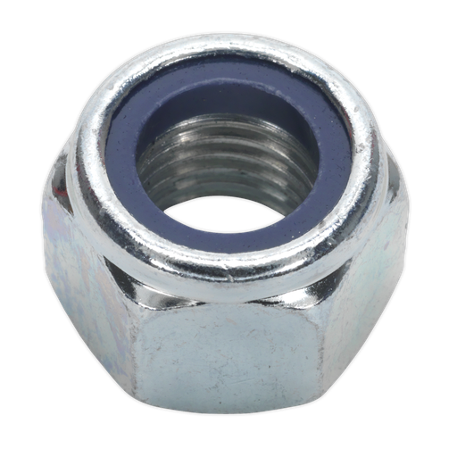 [NLN16] Sealey Zinc Plated Nylon Locknut M16, DIN 982 - Pack of 25