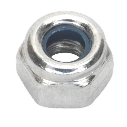 [NLN4] Sealey Zinc Plated Nylon Locknut M4, DIN 982 - Pack of 100