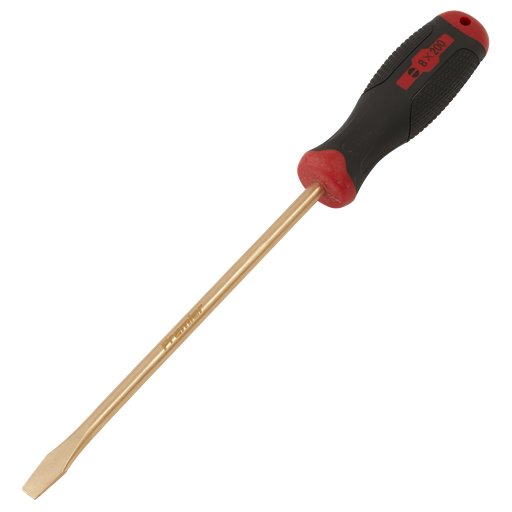 [NS095] Sealey Screwdriver Slotted 8 x 200mm - Non-Sparking