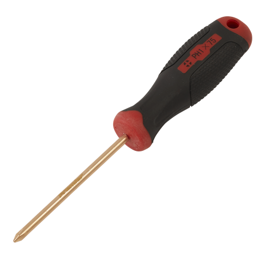 [NS096] Sealey Screwdriver Phillips #1 x 75mm - Non-Sparking